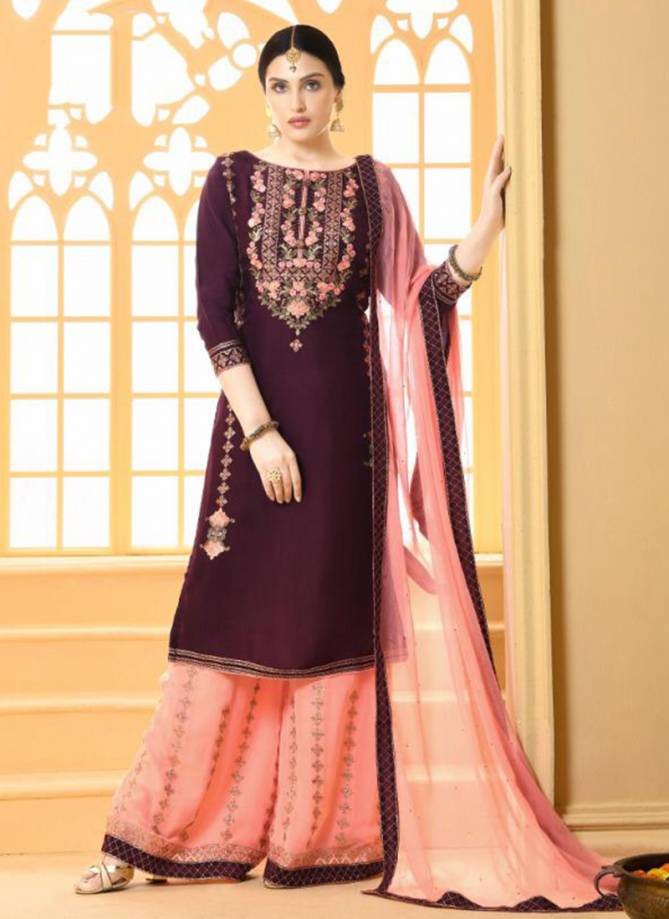 Naaz Classic Designer Wedding Party Wear Embroidered Sharara Suit Collection 3135-3138